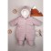 Overalls for the newborn "Bambi", height 62, lilac color
