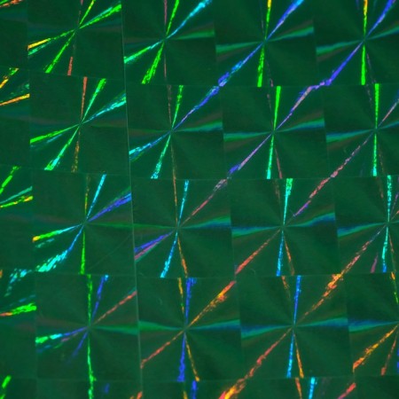Film self -adhesive "flowers", holography, green, 0.45 x 3 m, 3 md-2