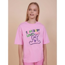 T -shirt for girls, height 140 cm, pink color