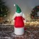 Soft toy "Santa Claus in a radiant suit with buttons" 47x19 cm, red-green