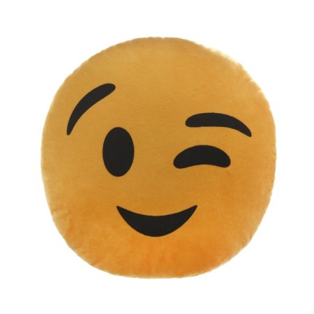 Pillow for the headrest Matech Smile Line, wink, 30 x 30 x 10 cm, yellow-3