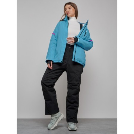 Ski suit female, size 48, blue color-25