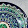 The plate of the Rishtan ceramics "Patterns", blue, deep, mix, 20 cm