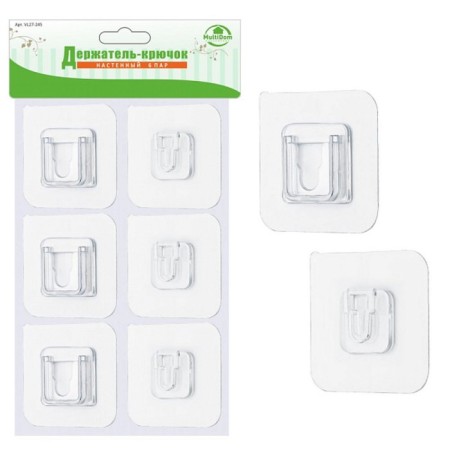 Holder wall -mounted multidue, 6x6 cm, 6 pairs