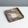 Cookie box, confectionery packaging with PVC lid, “marble”, 15 x 15 x 3 cm