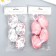 Decor Easter suspension "Flower Print" set 4 pcs mix 7x5 cm