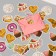 Stickers for creativity "Sweets" embossing gold set 48 pcs 9x7x0.8 cm