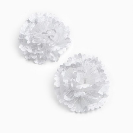 Outlet. Bant for hair on elastic band, white, 2 pieces, 7 cm, Minnie Mouse-3