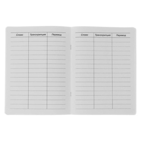A notebook for recording English words for elementary school 24 sheets "Hedgehog", cover of coated cardboard, glossy lamination-1