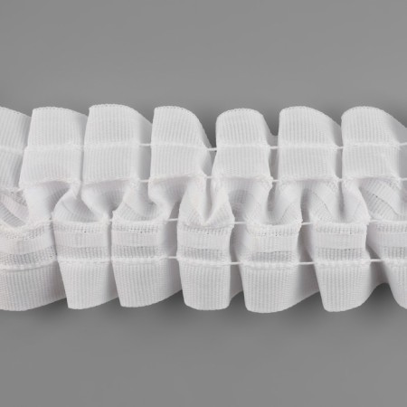 The curtain tape is classic, matte, 6 cm, 50 ± 1 m, white color-1