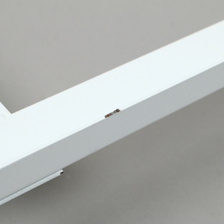 The basket-drill is folding, on wheels, 1 shelf, 60 × 60 × 80 cm, white color-8
