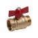 Aqualink 11b27p1, PN 16, internal/outer thread 1 ", butterfly, brass