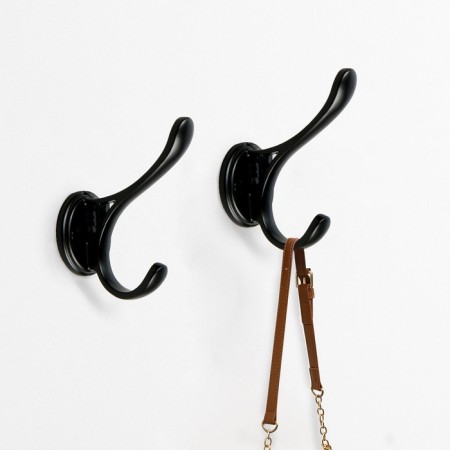 Furniture hook cappio uniq, two -rod, black-1