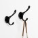 Furniture hook cappio uniq, two -rod, black
