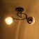 Redo chandelier 2he27 40W Black-chromium 45x30x28 cm