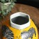 Vase for flowers with a zebra lid 15 x 15 x 35 cm
