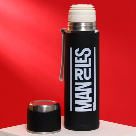 Thermos Man Rules, 500 ml, heat conservation 8-10 hours-2