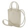 Bag women, genuine leather, beige 20x15x5 cm