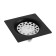 Zein gap, 100x100 mm, vertical, with a pipe, stainless steel, black