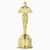Men's reward figure “About God, what a man”, Oscar, plastic, 18.5 x 6.3 cm.