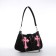 Youth bag with zipper, black color