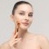 Face massage, 3.4 × 15 cm, two nozzles, copper color