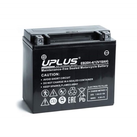 Uplus High Performance 18 Ach EB20H-4 (CT 1218, YTX20-BS), direct polarity