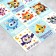 Baby paper stickers “Cute animals”, with coloring on the back, 11 x 15.5 cm