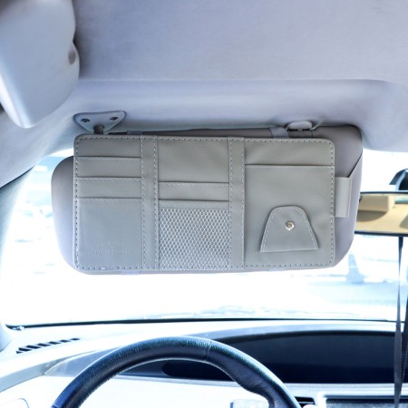 Organizer in the sun visor, 30 × 14.5 cm, gray-5