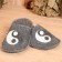 Gift set 4 objects of male "yin-yang" (hat, rug, mitten, slippers)