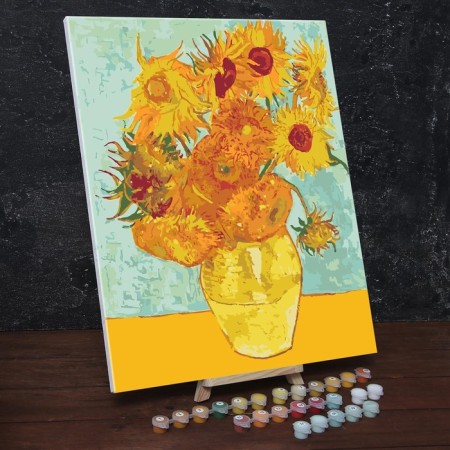 Picture on numbers on canvas with the subsolnuhi subsurder Vincent Van Gogh, 40 x 50 cm-1