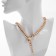 Neck metal "Snake" Zastzhka-Pravka, Color Gold, 48 cm