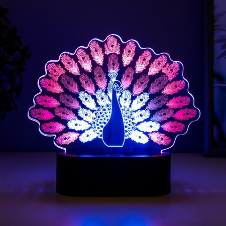 Sensor lamp "Peacock" LED USB (90cm) from 3xa Black Black 17.8x5x16.5 cm Risalux 76522-3