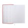 Lotted diary, 130x200 mm 128 sheets, leatherette, gray block 70 g/m2, lies, branch under the handle, red