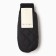 Women's mittens minku, black color, 24 cm