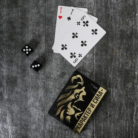 Gift set “Character and Strength”, maps, dominoes, piles 2 pcs x 30 ml, playing bones 4 pcs-3