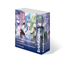 A set of subject notebooks of 48 sheets, 12 pieces, Erichkrause 
