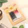 Candles for the cake "Spiral", 6 pcs, black and white gradient with red
