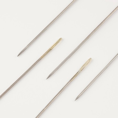 Sewing needles, d = 1.03 mm, 5.6 cm, with a gold ear, 10 pcs-1