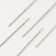 Sewing needles, d = 1.03 mm, 5.6 cm, with a gold ear, 10 pcs