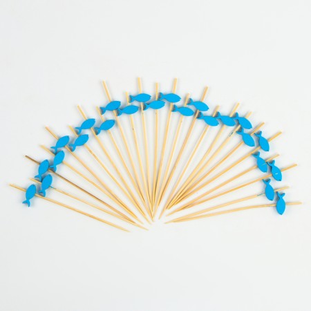 Swaps for Canapes "Fish" set 24 pcs., Blue color