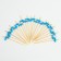 Swaps for Canapes "Fish" set 24 pcs., Blue color