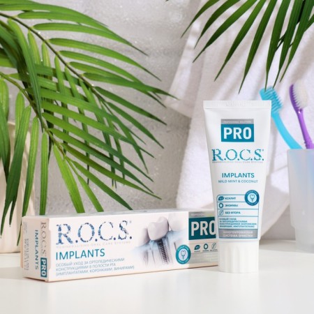 Toothpaste R.O.C.S. Pro Implants, 74 g
