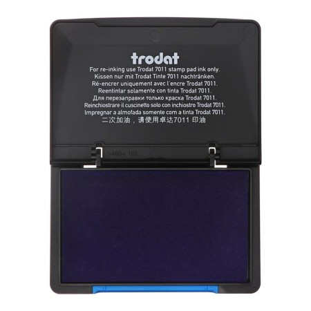 Trodat table stamping pillow, 50 x 90 mm, blue-2
