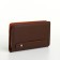 Male purse-clate on a zipper, brown color