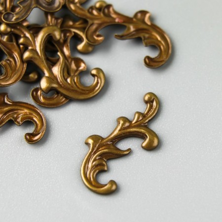 Decorative element "curls", the color of the bronze
