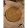 Rug -launched lane round rattan, 30x30x0.5 cm