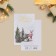 Watercolor card "Forest Beasts", embossing, 10 x 15 cm, New Year