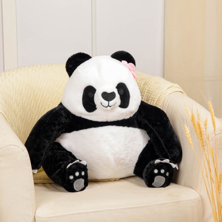 Soft toy "Panda" with flowers, 45 cm
