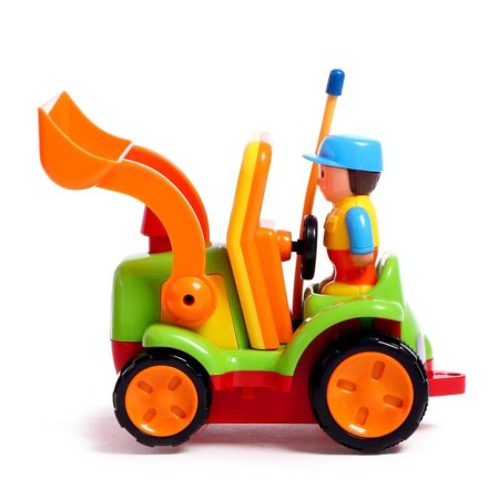 Radio -controlled "Funny construction" tractor, works from batteries, mix-1